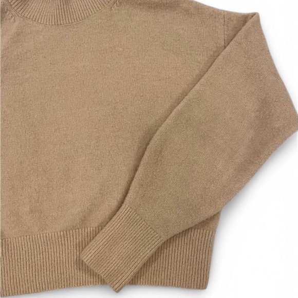 Women's & Other Stories Tan Sweater Size XS Soft Mock Neck - Picture 3 of 7
